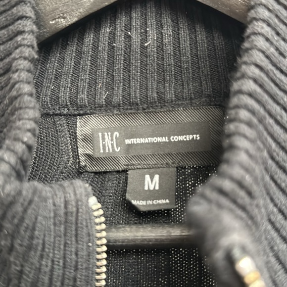 Black Zip Up sweater - Picture 2 of 2